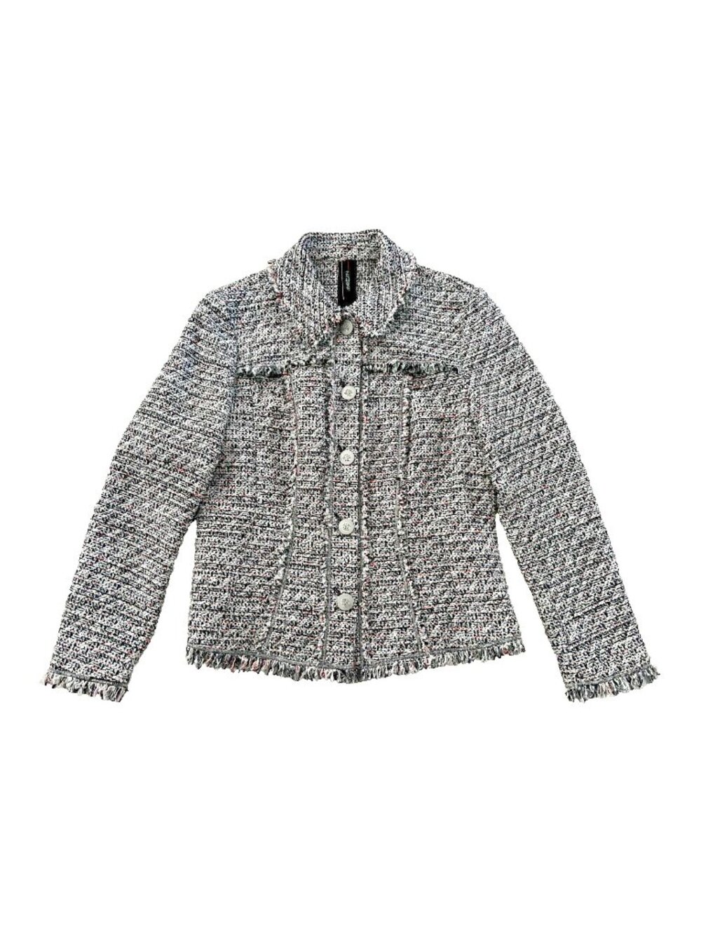 Marc Cain Fringed Tweed Blazer ( M )